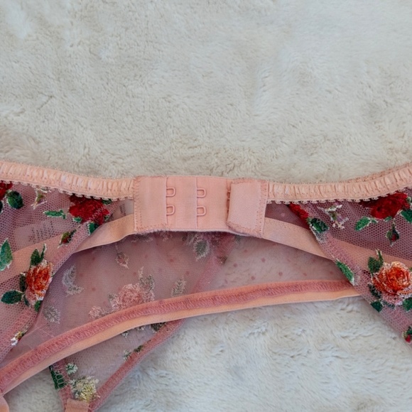 New! For Love & Lemons Eloise Embroidered Floral Dot Garter Belt 31673 - Picture 9 of 13